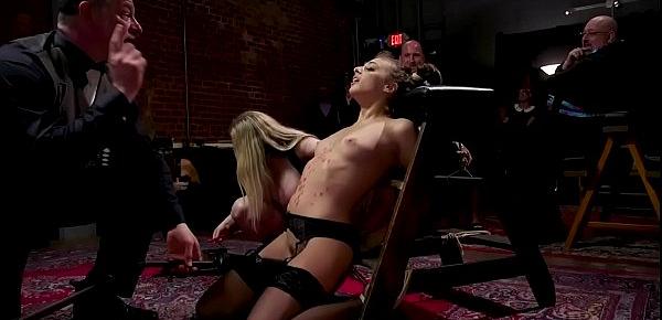  Slaves get paddle and whip in orgy